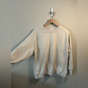 aerie cream crewneck